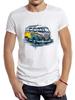 TEEHUB Vintage Painted Bus Men T Shirt Graphic Camping Bus Sport Cloth Retro Classic Car Tops Hipster Tee