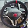 Ручная вышивка Черная замшевая крышка рулевого колеса автомобиля для Civic Civic 8 2006 - 2011 ize Рулевой обхват Автоаксессуары