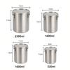 520/1000/1600/2500ml Stainless Steel Storage Tank with Scale Grains Sealed Bucket  Pet Food