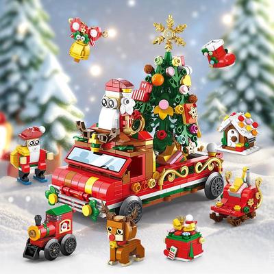 Рождественский олень, Санта и Снеговик Конструкторы - Совместимый с LEGO подарок-сюрприз для детей