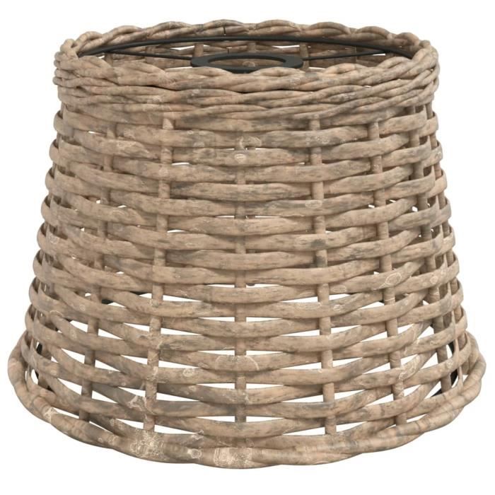 VidaXL Brown Ceiling Lamp Shade Ø25x17 Cm Wicker 364374