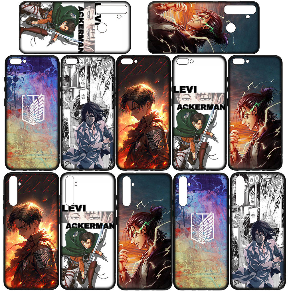 Для iPhone 16 15 Xiaomi Redmi Note 14 13 12 11 Pro Max X 8 16e Samsung Galaxy S25 S24 S23 Moto OPPO Huawei Levi Eren Jaeger Атака титанов чехол для телефона