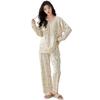 Round Long Thin Embossed Pajama Loose Elastic Lazy Fashionable for and Winter Guo.KK7 Women's Pajamas, Neck, Sleeves, Set, Breathable, Soft, Fit,
