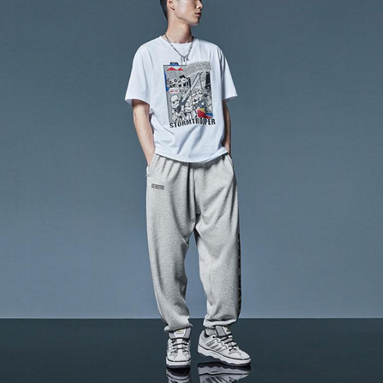 Li Ning X Star Wars Sports Casual Short Sleeve T-Shirt Men Tops White AHSR335-5