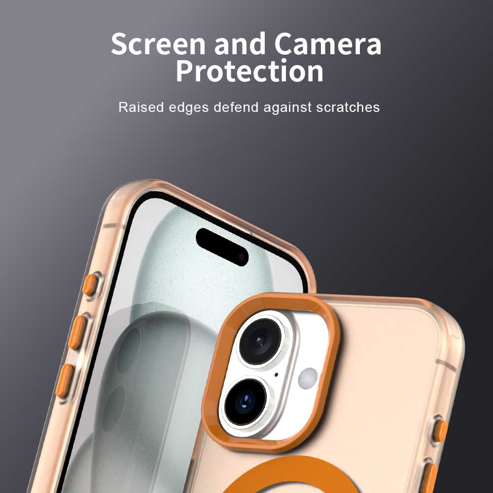 2024 Хардкорная защита: Магнитная задняя панель конфетного цвета для iPhone 16 Pro Max 16 PRO Series Ультратонкий чехол Anti Drop MagSafe