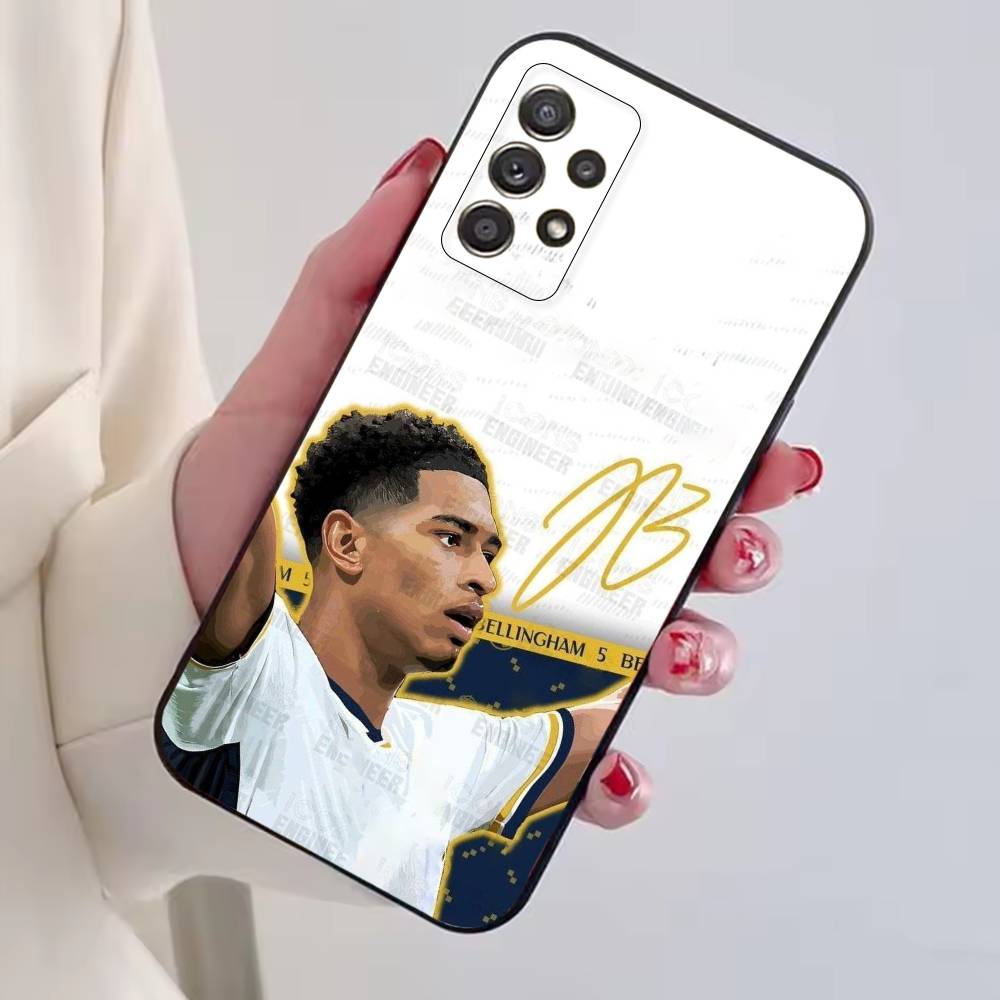 Чехол для телефона J-Jude F-Football Bellinghams для Samsung S25, S24, S21, S22, S23, S30, Ultra, S20, Plus, Fe, Lite, Note, 10, Черный чехол