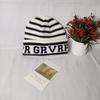 Star new ins striped knitted hat for men and women autumn and winter big head circumference versatile couple wool cold hat