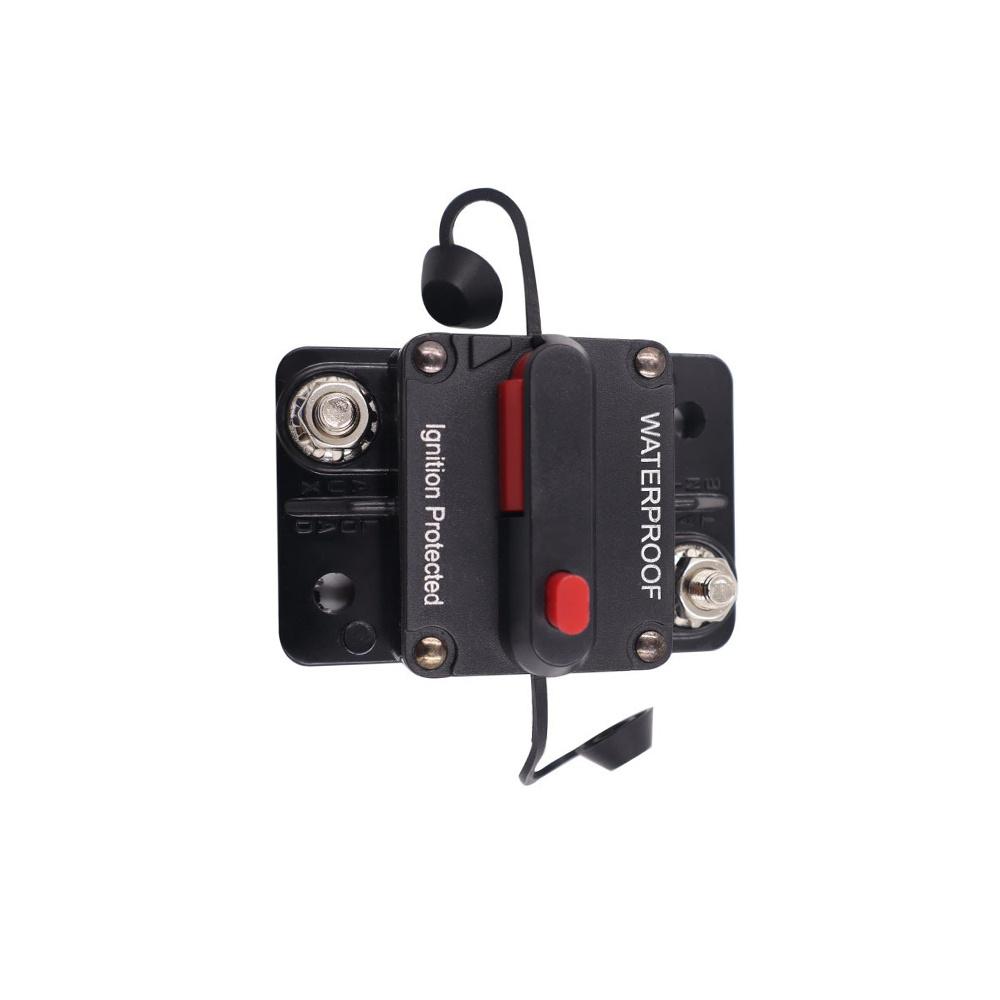 50 Amp In-Line 12V-48V DC Circuit Breaker For Car RV Audio Video Overload Fuse