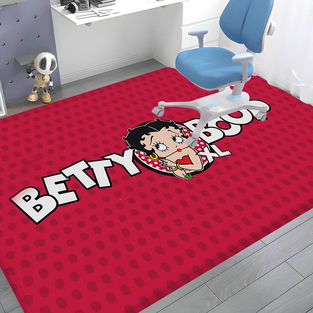 B-Betty Girl B-Boop Door Mat Washable Non-Slip Living Room Sofa Chairs Area Mat Kitchen Doormat Area Rug