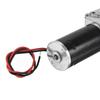 Uxcell DC 12V 130RPM Worm Gear Motor 8mm D Shaft Reduction Electric Motor Reduction High Torque Low Speed Mini Turbine Worm Motor with Wire