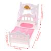 1/12 кукольный домик принцесса кровать простыня комплект москитная сетка кукольный домик спальня мебель украшения кукольный домик аксессуары