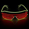 Wireless Luminous Glasses Glowing Blinds Glasses LED Bar KTV Atmosphere Props Flashing Disco Adult Cool Sunglasses Boys and Girls Performance Props