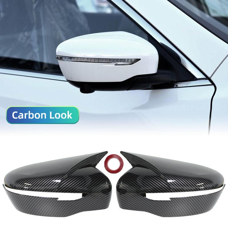 2PCS For Nissan Qashqai X-Trail Murano Rogue Pathfinder 2015- Car Rearview Side Mirror Cover Wing Door Housing Shell Cap