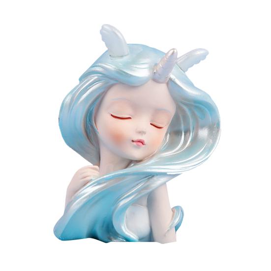 Украшение Ocean Girl Креативная декоративная смола Добавить романтическую фигурку русалки Домашний декор