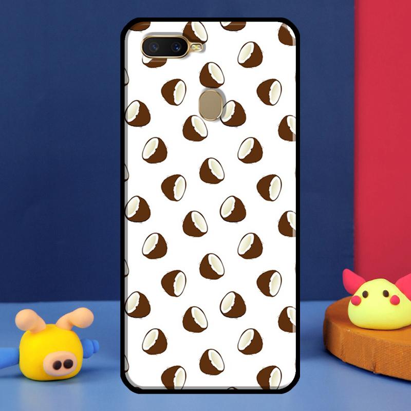 Летний Фруктово-Кокосовый Чехол Для Oppo A98 A78 A58 A15 A16 A17 A5 A9 A91 A52 A72 A76 A96 A74 A94 A54 S A57 A77 Чехол