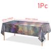Пластиковые скатерти с переливчатым рисунком, блестящие одноразовые лазерные прямоугольные скатерти, украшения для вечеринок, дня рождения, свадьбы