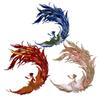Свадебное платье с вышивкой-аппликацией Chinese Phoenix: Малайское платье-ципао с декоративной сеткой (Требуется шитье)