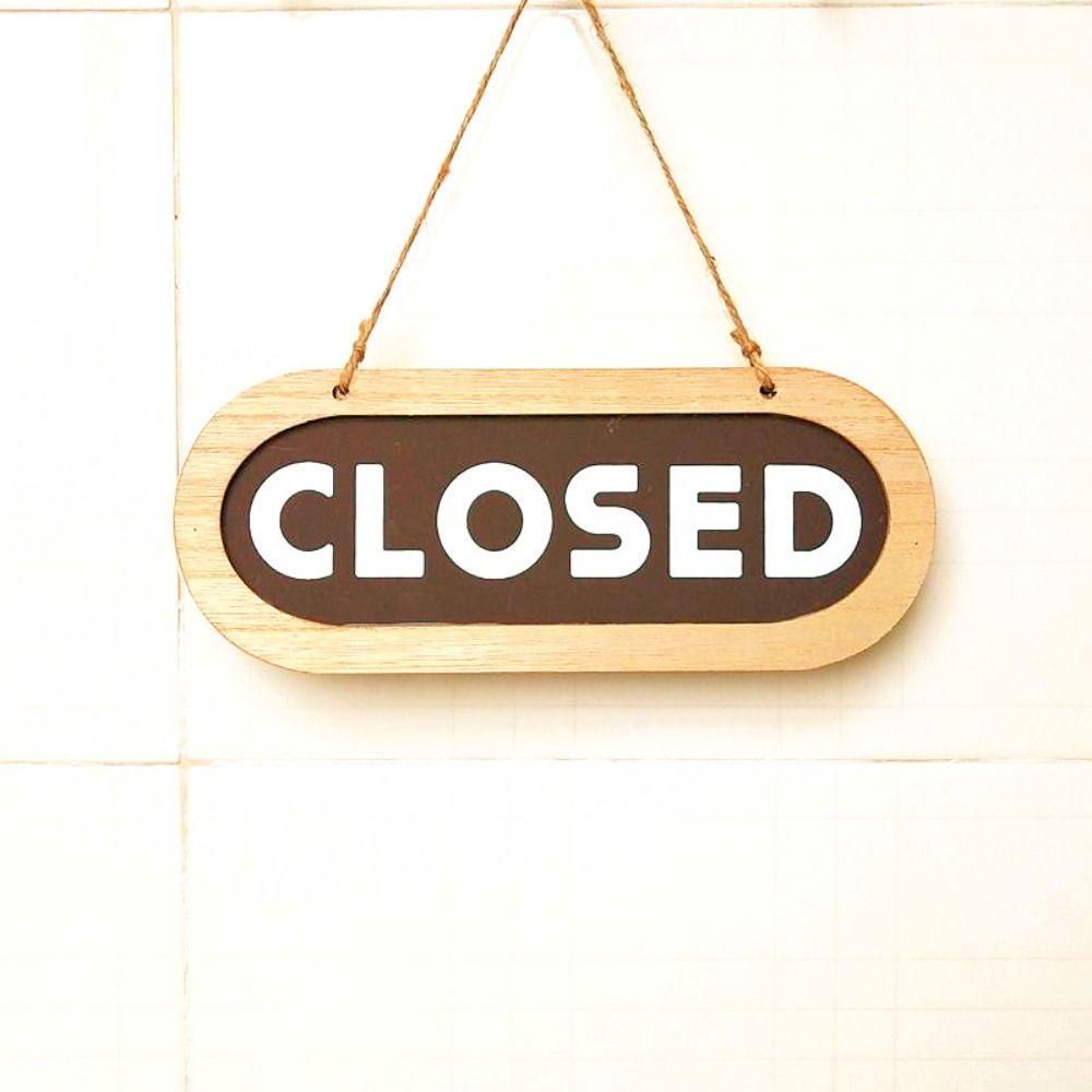 Деревянная двусторонняя табличка на дверь OPEN/CLOZED, подвесная на веревке, для бизнеса, открытая, для магазина, декоративная, прочная, подвесной тег на дверь