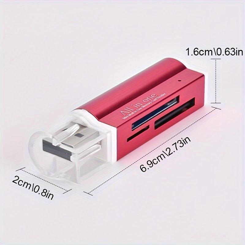 Высокоскоростной USB 2.0 кардридер 4-в-1 для карт Sony MS/SD/CF/M2