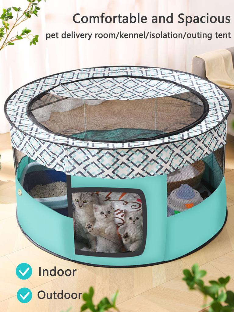 1 шт. Складная переносная палатка для домашних животных, манеж для кошек, клетка для собак, для использования в помещении и на открытом воздухе, палатка-кровать для собак, палатка-конура, загон для щенков и котят, уютный