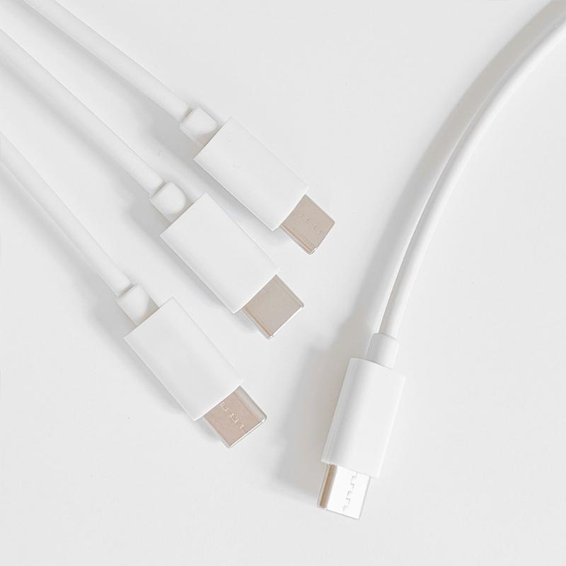 USB C на Мульти 3 в 1 USB Длинный Зарядный Кабель 1M/3.28ft Зарядный Шнур Универсальный Несколько Портов Длинный Зарядный Кабель USB C