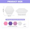8Pc Hexagon Acoustic Panels 30x26cm B1 Fireproof Soundproof Foam Panels with 30 Push Pins for Wall Decoration Home Studio Office