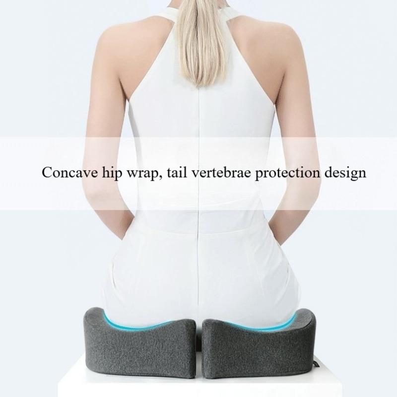 Memory cotton seat cushion for office sitting, waist protection, beautiful buttocks, student dormitory, car breathable and non slip seat cushion