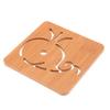 Hollow Wooden Coaster Kitchen Thickened Anti Scalding Heat Insulation Mat Anti Slip Pot Bowl MatS