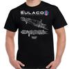 Футболка с изображением десантного корабля класса «Конестога» USS Sulaco. Новая футболка с коротким рукавом и круглым вырезом из 100% хлопка, повседневный мужской топ