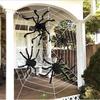 Halloween spider web simulation big black spider decoration bar scene layout props party decoration lawn scenery home decoration