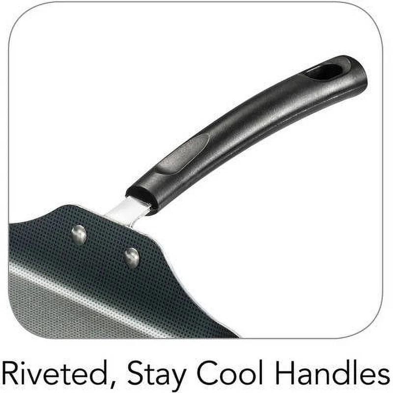 Антипригарная квадратная сковорода Алюминиевая сковорода, пригодная для мытья в посудомоечной машине, Завтрак, Обед, Приготовление пищи, Легкая, Ручка с защитой от нагрева, Совместима с