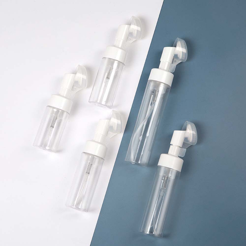 Portable Sub-bottling Tool Froth Pump Soap Mousses Liquid Spray Bottle Refillable Bottles Foaming Bottle With Cleansing Brush