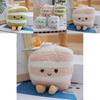 Adorable Plush Triangle Cake Keychain Soft Toy Cute Dessert Pendant For Girls