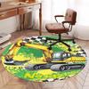 Custom Name Car Printed Round Rug Carpet Chair Rug Area Rug Entryway Doormats,for Office Chair Living Room Bedroom Kitchen Room.