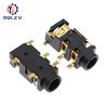 Разъем для наушников 5-контактный SMT SMD PJ-327A, позолоченный, для аудиогарнитуры 3,5 мм