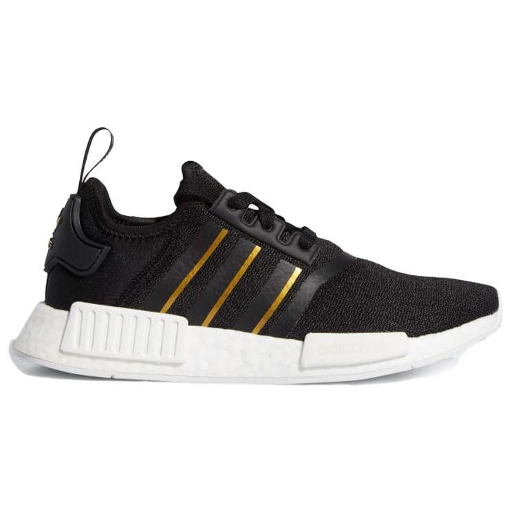 Adidas Женские кроссовки NMD_R1 Black Gold Metallic Core-Black Crystal-White FW6433