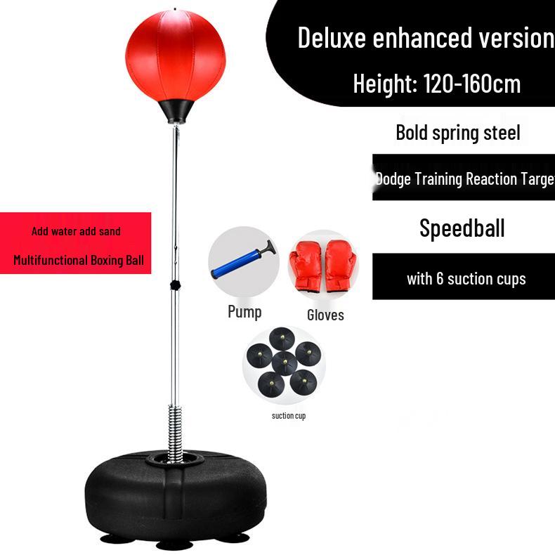 Напольный боксерский скоростной мяч для взрослых, тренажер для реакции и боксерская груша-неваляшка.