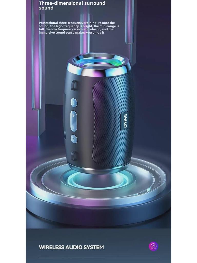 Умный беспроводной Bluetooth-динамик — компактный, громкий, портативный сабвуфер для дома, улицы и автомобиля