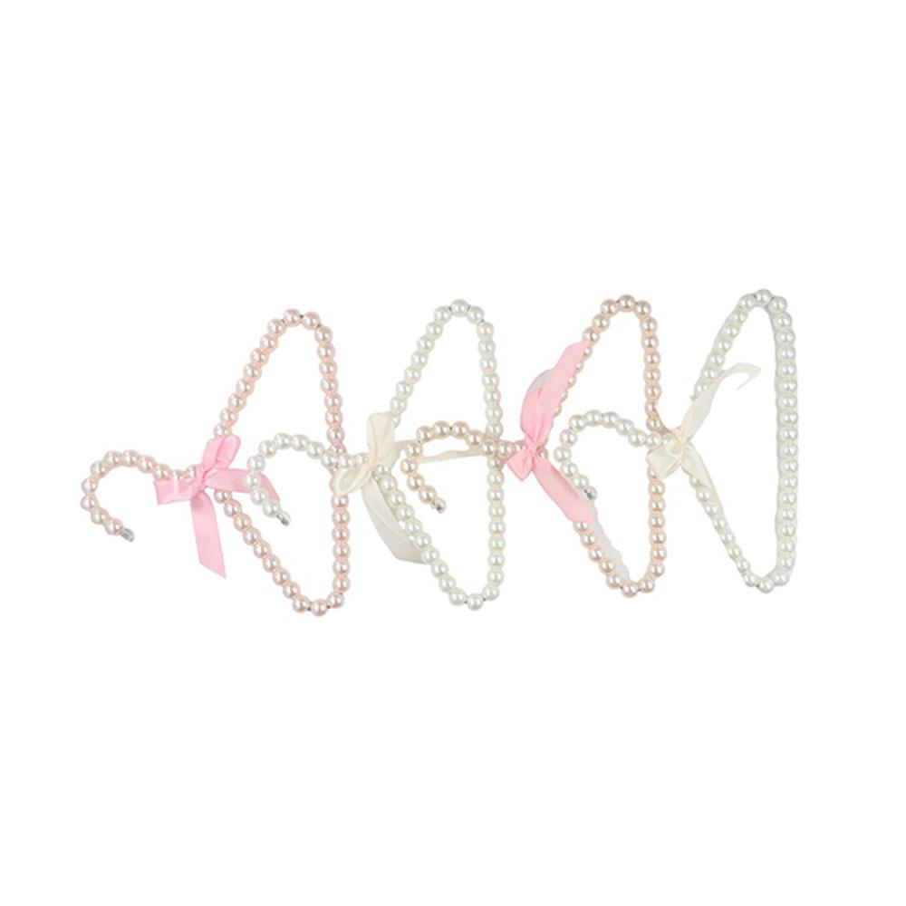 Children Clothes Peg Home Simulated Pearl Mini Organizer Pet Hanger Clothes Hanger Hanging Rack