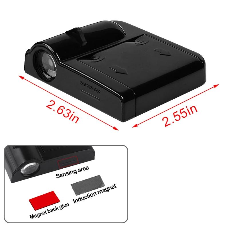 AANW1 2pcs Car Universal Wireless Led Projection Lamp Light For Kia picanto sportage cerato rio ceed soul Accessories