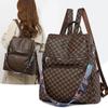Women's Travel Backpack Soft Leather Print Backpack