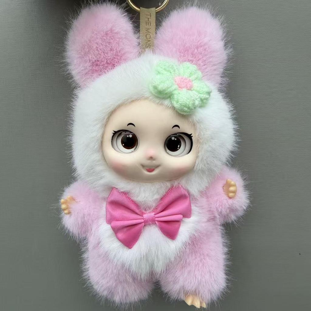 Plush Keychain Charms for Bags & Gifts - Cute Dolls for Girls, Stall Display & Claw Machines
