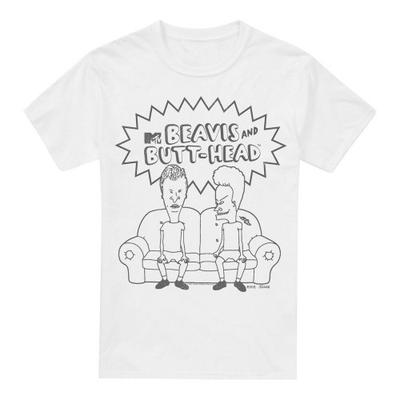 Футболка с логотипом Beavis & Butthead Mens Couch