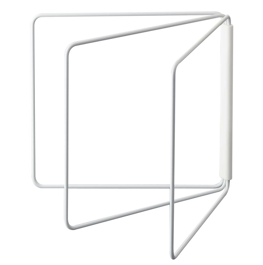 Yamazaki Tower Folding Dishcloth X X Model 2787 Hanger, White, Approx. W27.5-53.5 D2.2-54.5 H25cm,