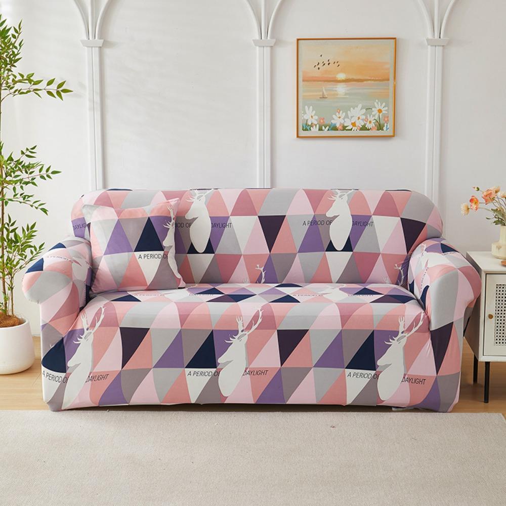 Эластичный диванный чехол с принтом Универсальный тянущийся протектор для дивана Защитник мебели