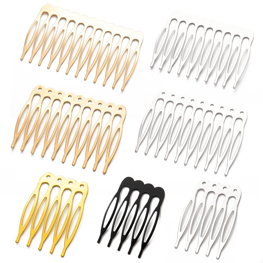 10 шт., 5, 8, 10, 12, 14, 16, 18, металлическая расческа для волос, латунь для зажима, свадебное украшение для женщин и девочек, ювелирные изделия, декоративные аксессуары, свадьба