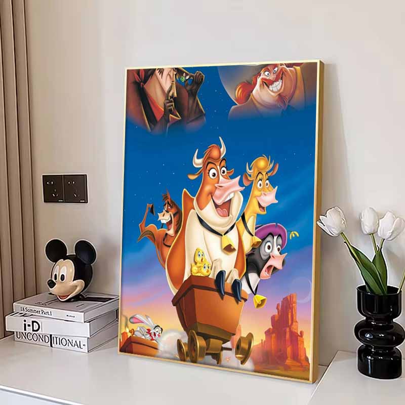 Disney Алмазная живопись «Ранчо — мой дом» Рекламная иллюстрация 5D DIY Полная круглая алмазная мозаика Мультяшная вышивка Арт-объект Декор для дома
