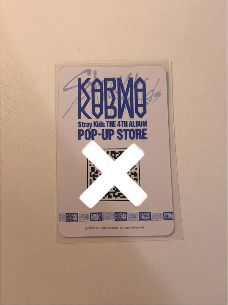 [USED] Straykids Seungmin KARMA POPUP Mission QR Trading Card