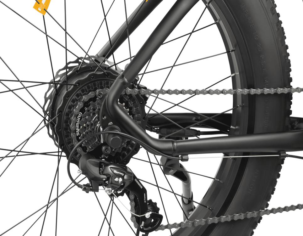 DYU KING 750 48V 750W Electric Bike - 110km Pedal Assist, 45km/h Speed & 25" All-Terrain Wheels