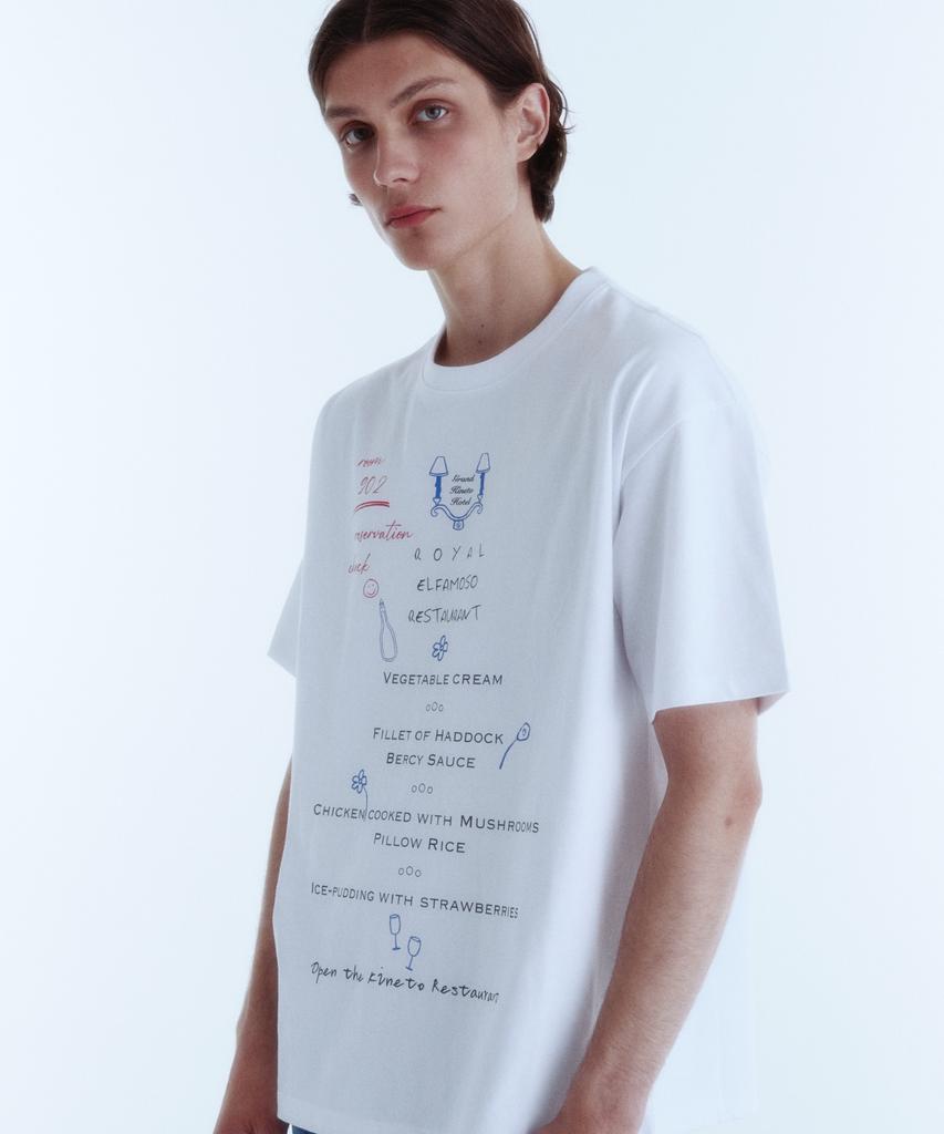 KINETO Room Service Menu T-Shirt_White